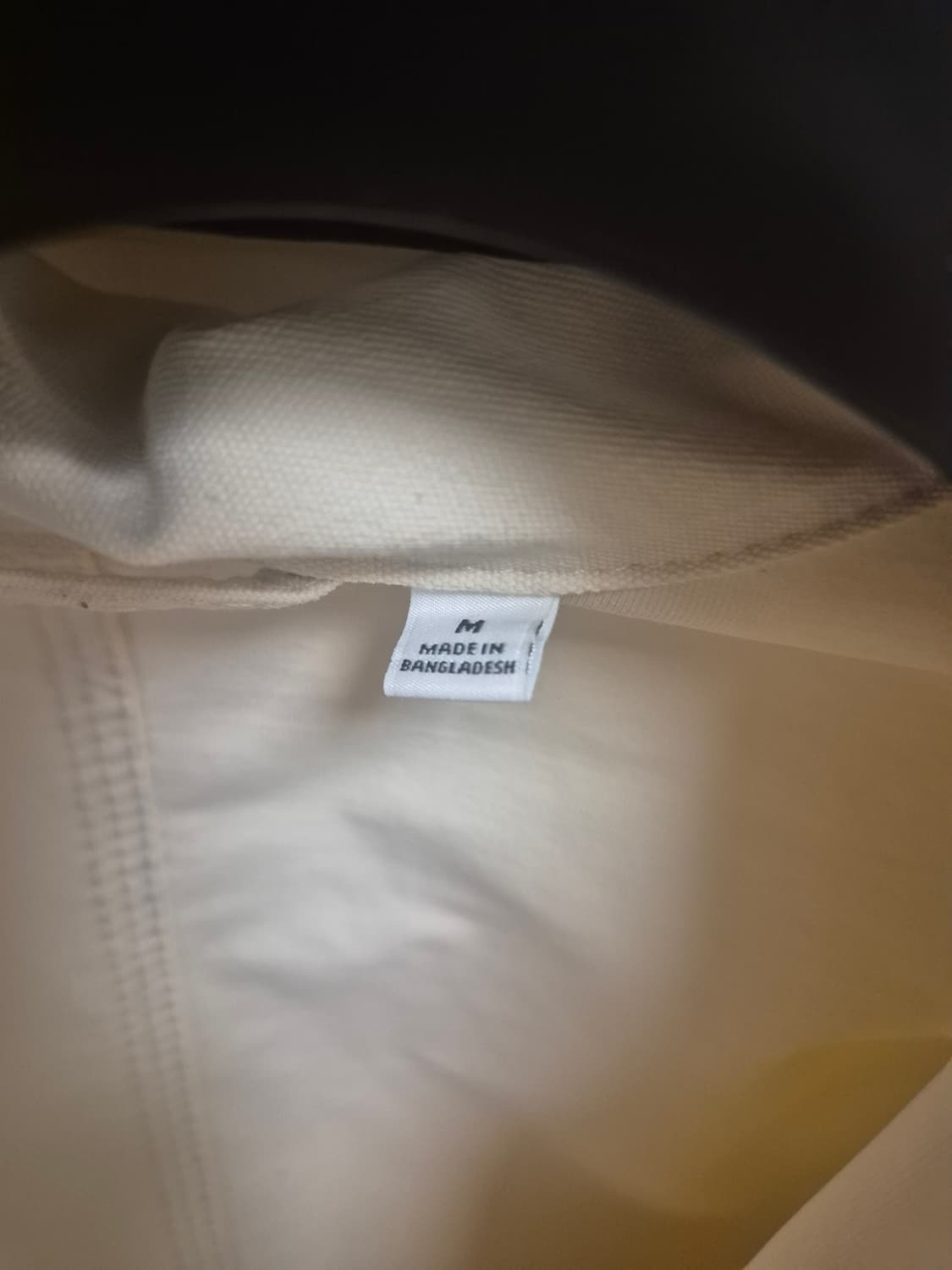 유니클로 코튼 워크 자켓 아이보리 M (100) 상품이미지3