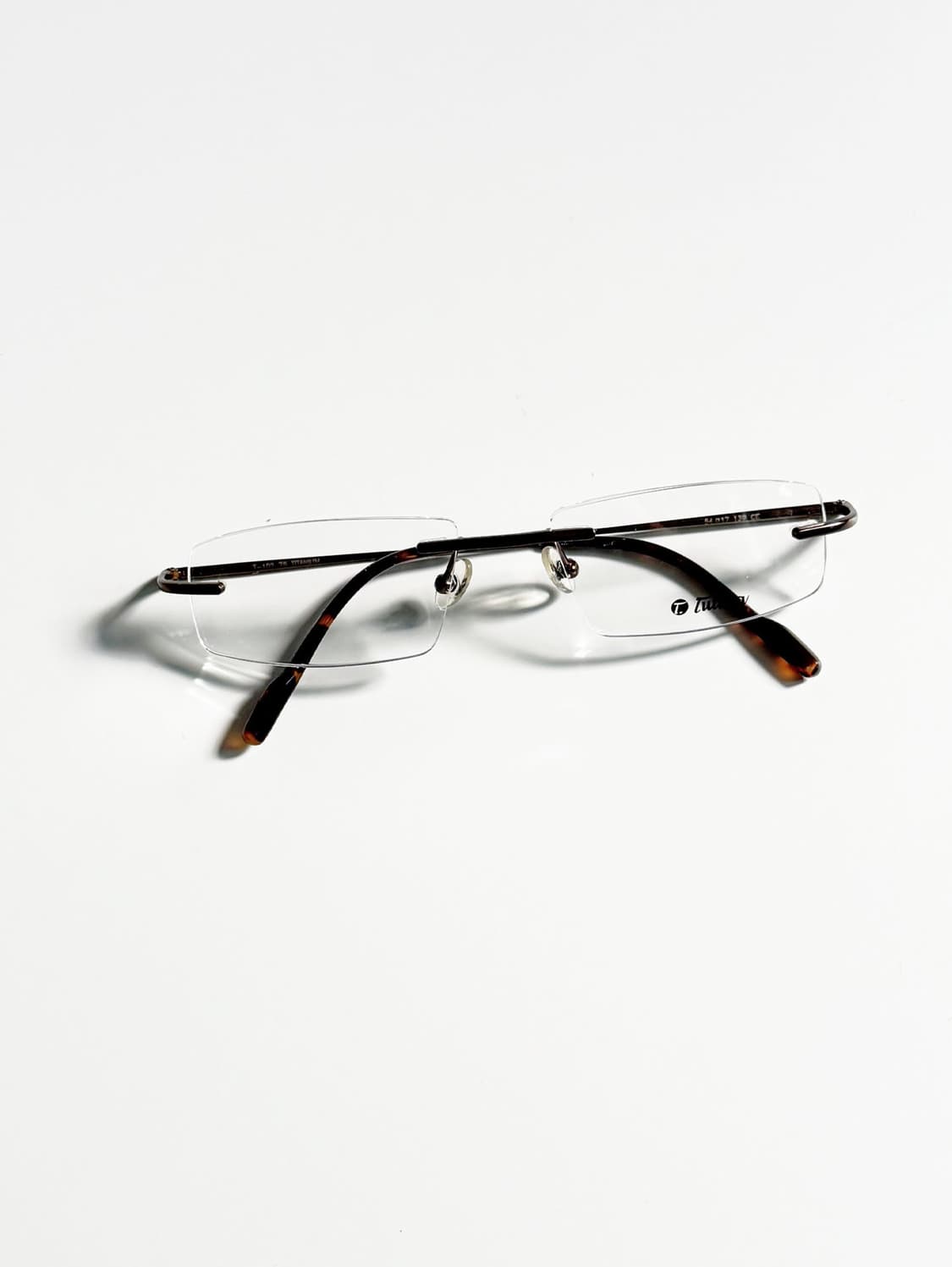 90s TUTIMA 티타늄 무테 스퀘어 빈티지 안경 상품이미지1