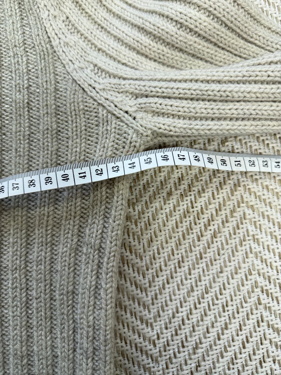 정품) 막스마라 케이블 니트 스웨터 아이보리 L 상품이미지8