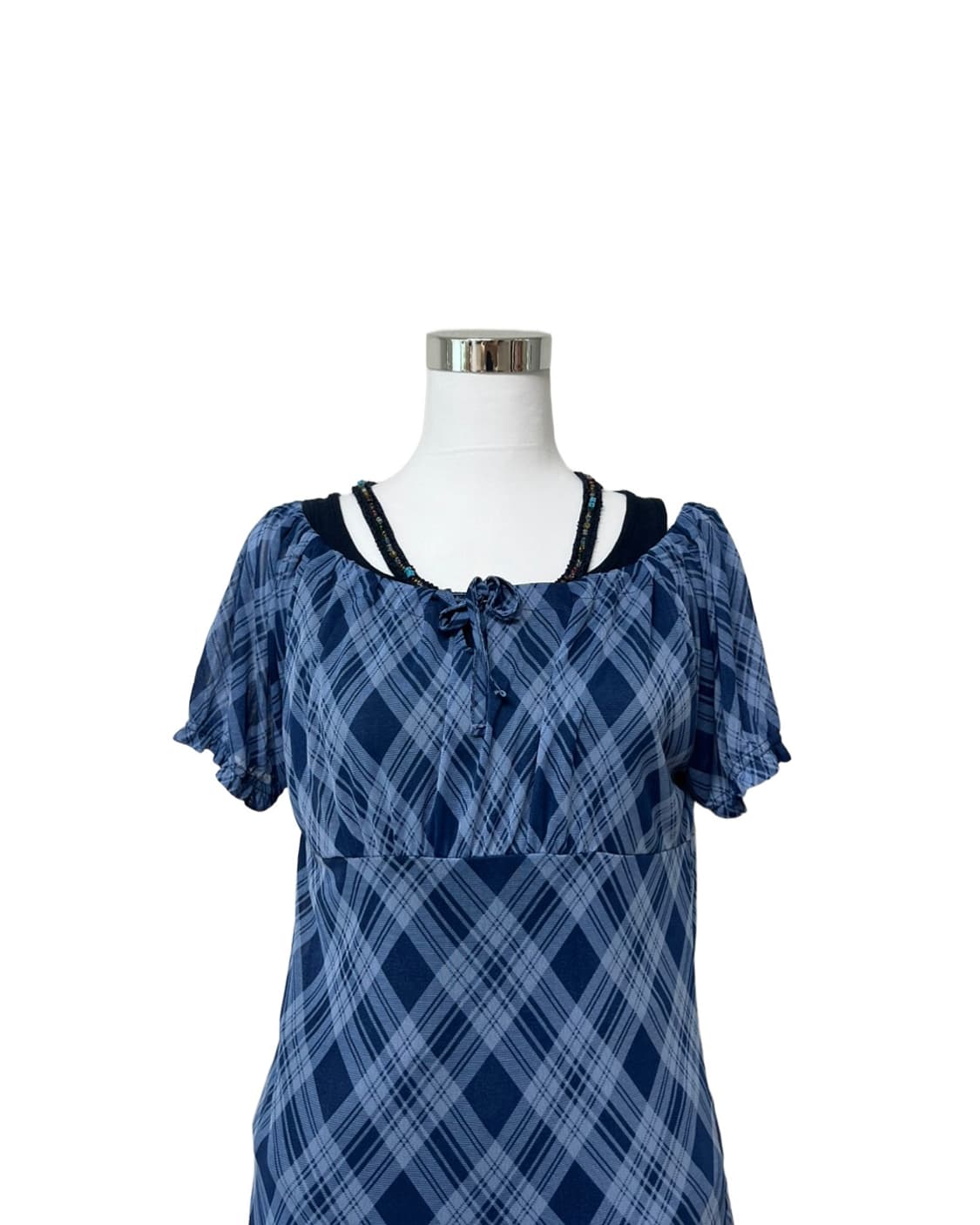 Blue check onepiece 상품이미지5