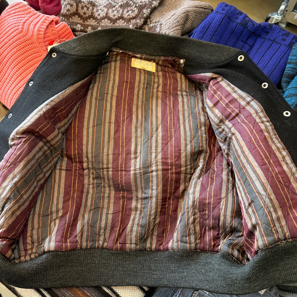 1983 맨즈 비기 타케오 키쿠치 카우레더 아카이브 바시티 자켓 M L 상품이미지7