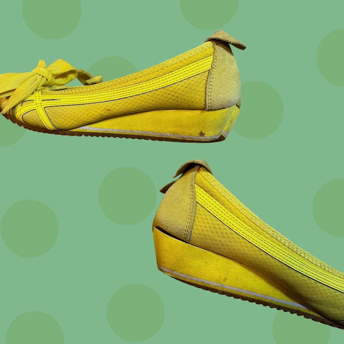 오니츠카 타이거 리본 웨지 스니커즈 상품이미지3