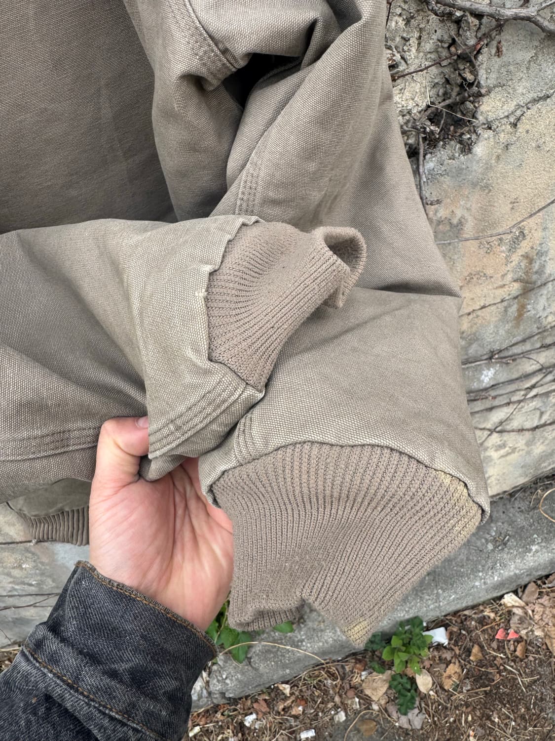 칼하트 빈티지 j130 mus 덕 캔버스 액티브 후드 워크 자켓 상품이미지6