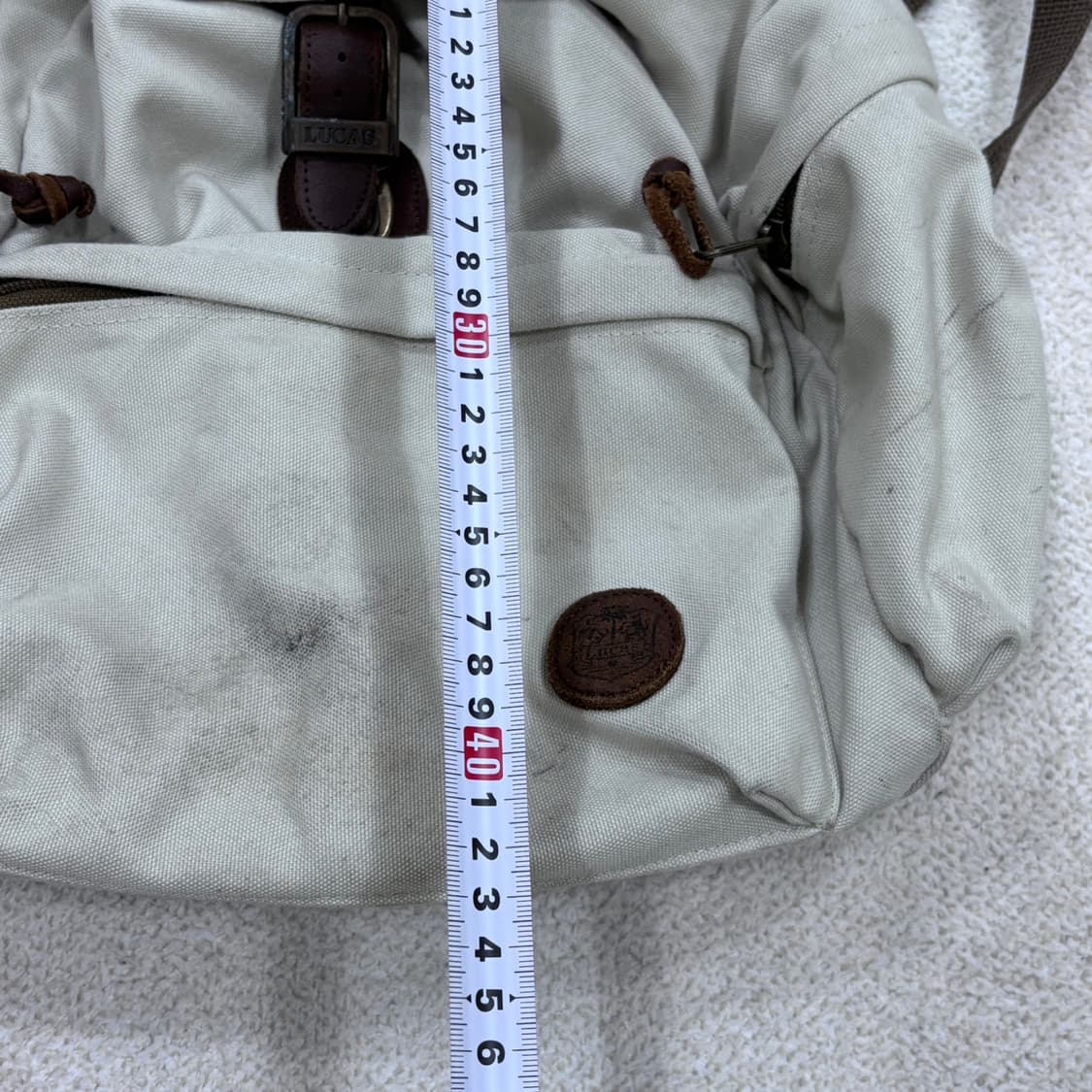 실측확인 루카스 빈티지 백팩 0316E 상품이미지5