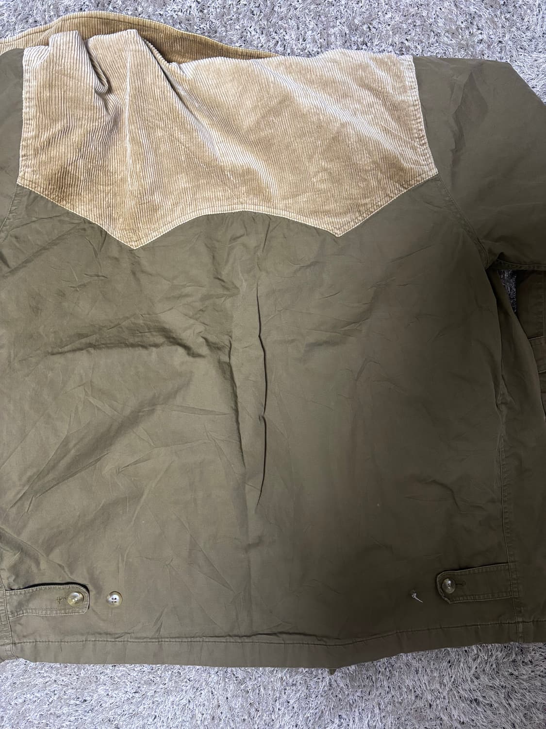 일본판 코듀로이 카키 자켓 사이즈 105-110 상품이미지6