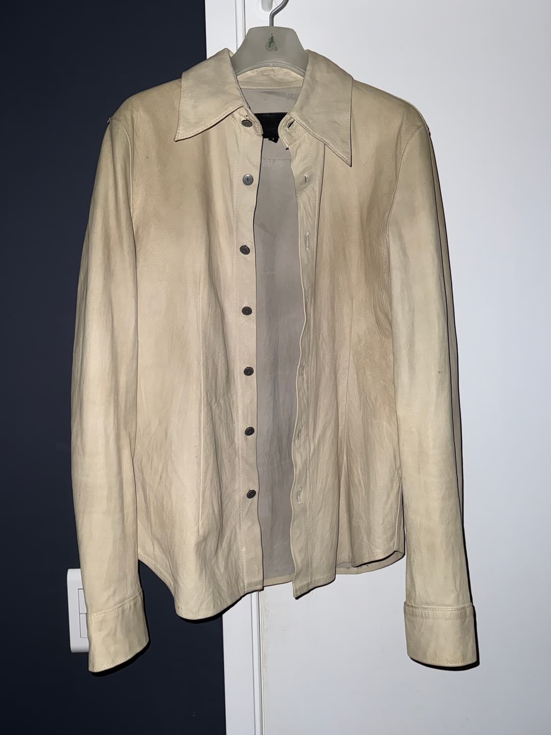 이사무 카타야마 블랙래쉬 레더 셔츠 상품이미지1