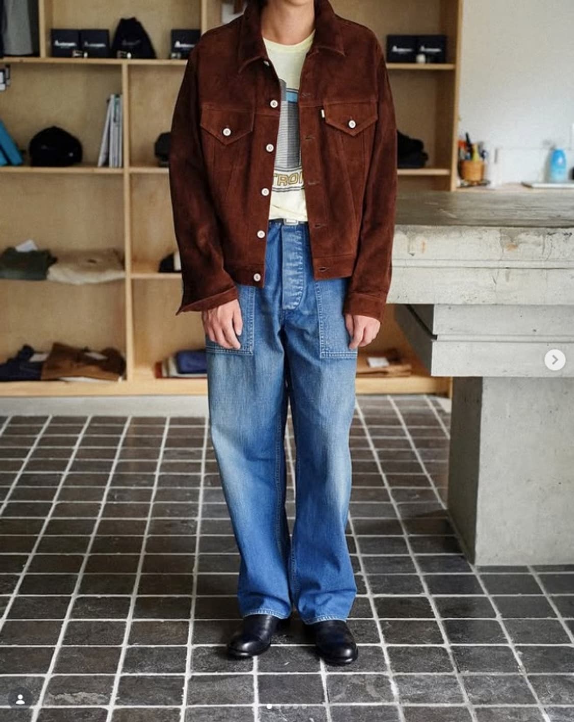 [2] 헤릴 Herill 25aw us navy denim 새상품 상품이미지3