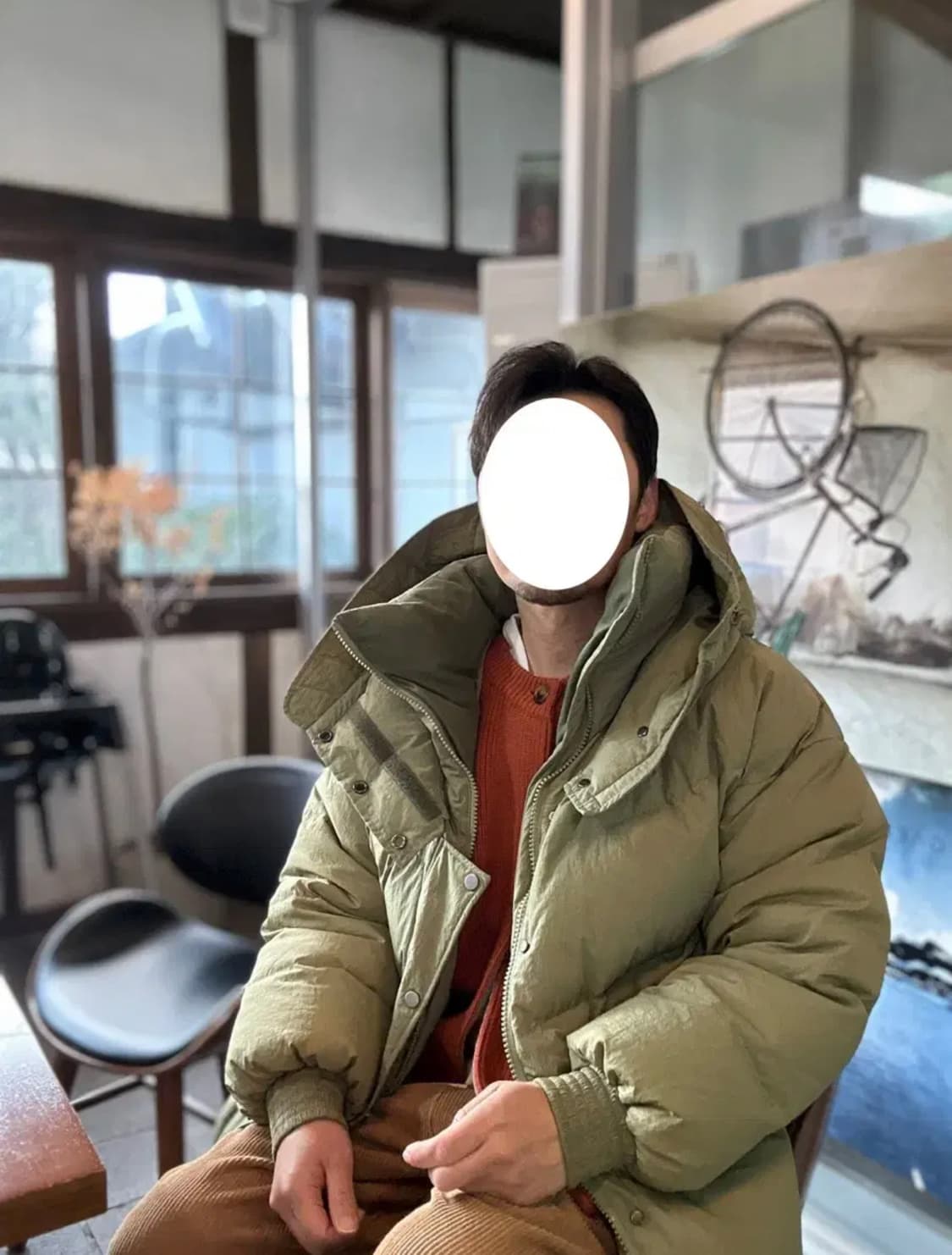 [HGBB STUDIO] BARENTS DOWN PARKA 올리브 패딩 상품이미지5
