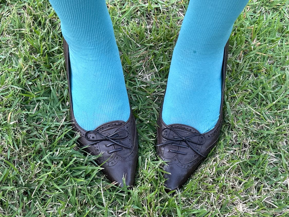 Vintage Brown Lace-Up Heels 상품이미지1