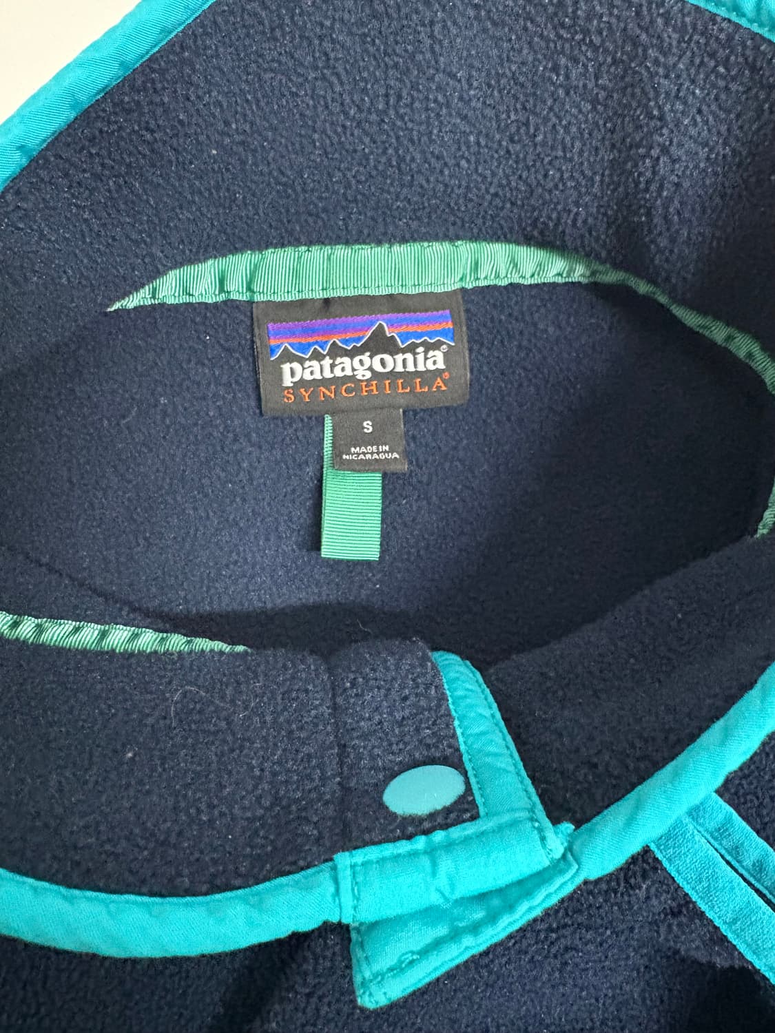 빈티지 파타고니아 신칠라스냅티 네이비 멘즈S 상품이미지5