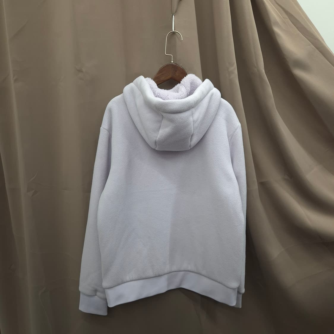 디스커버리 후리스 후드집업 라벤더 90 상품이미지3