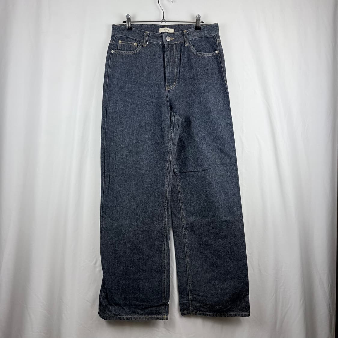 (L) HAKE 와이드 진청 데님 팬츠 상품이미지2