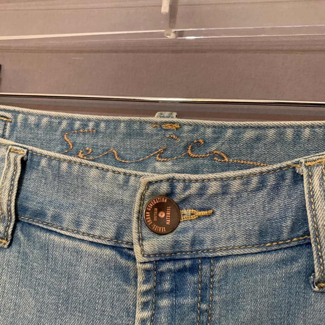 32인치 시리즈 힙스터 데미지 스판 데님 청바지 상품이미지5