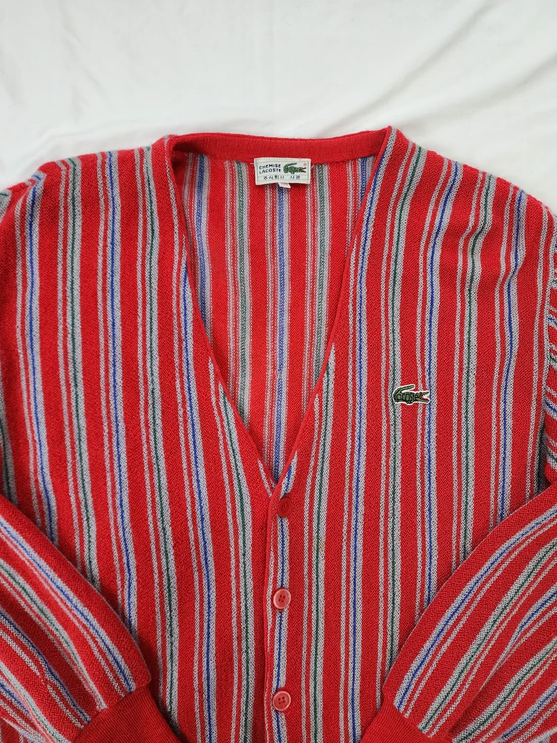 라코스테 서광 80s 빈티지 니트 가디건 상품이미지3