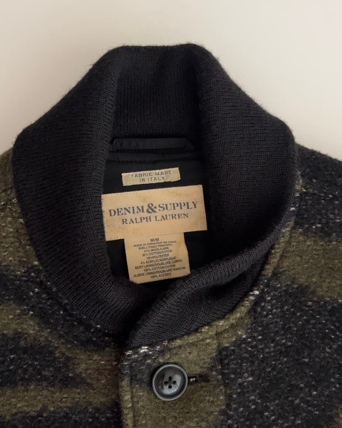 데님앤서플라이 랄프로렌 카모 울 혼방 자켓 M 상품이미지5