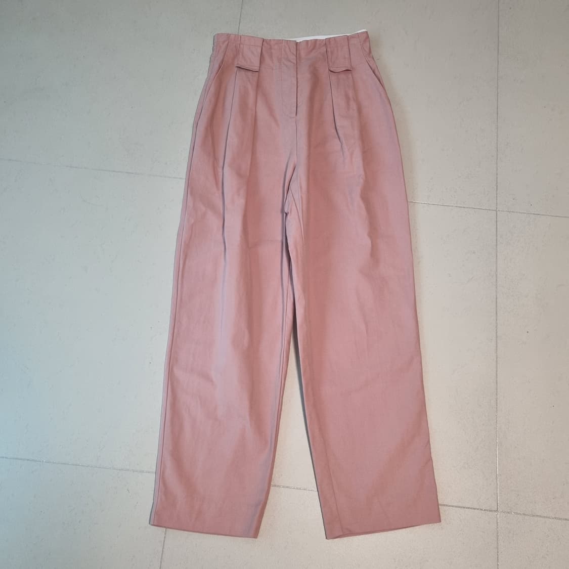 오르 핑크색 와이드 팬츠 M 상품이미지3