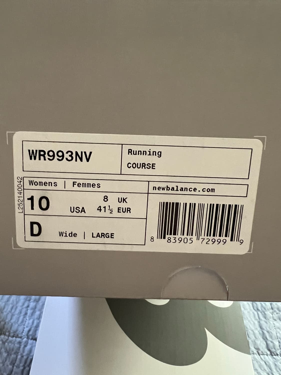 뉴발란스 993네이비 w10=M8.5 265 와이드핏 상품이미지3
