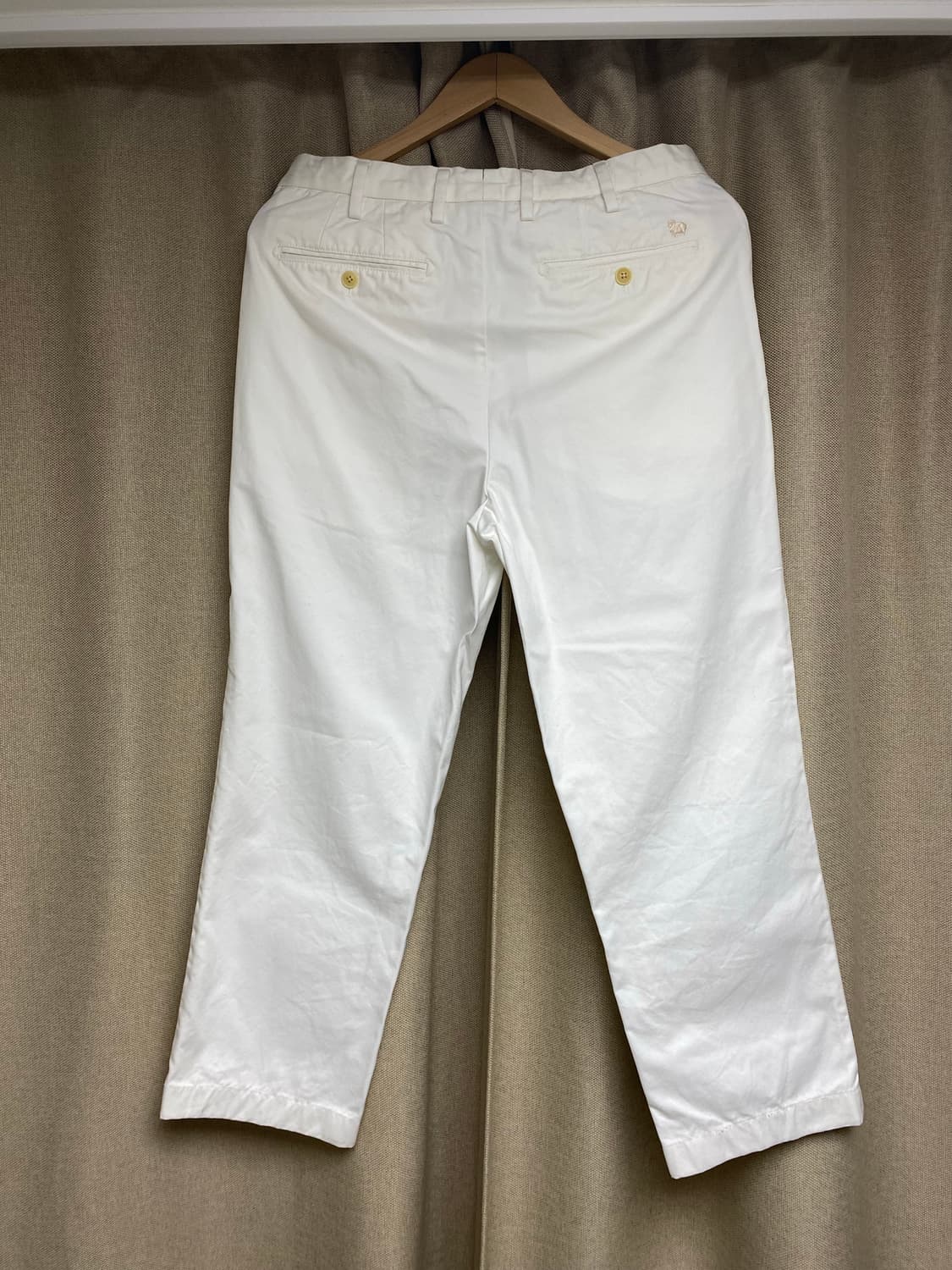 [30] 바스통 603 치노팬츠 크림 (기장 수선) 상품이미지3