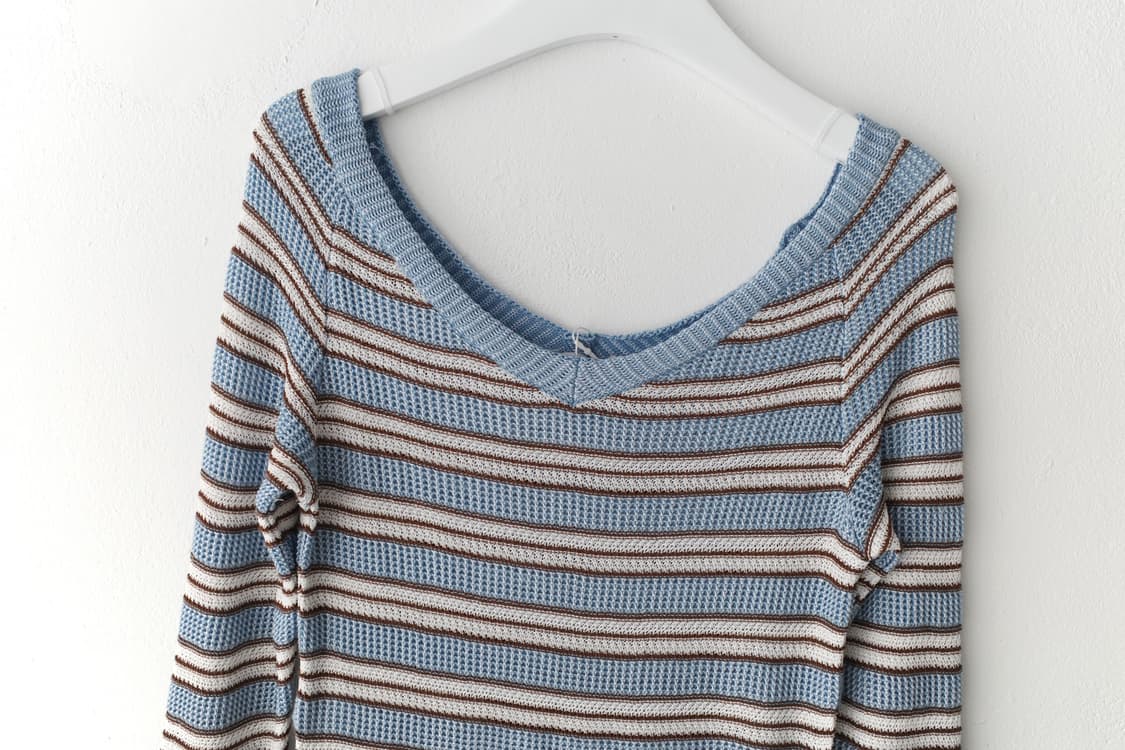 philosophy) stripe deep v-neck knit 상품이미지2