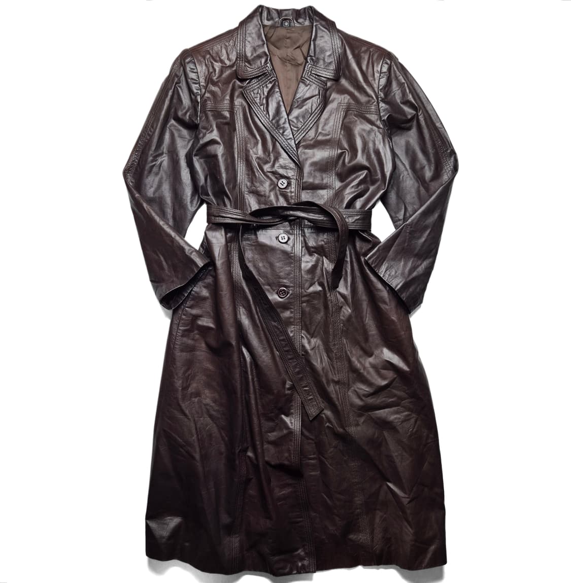 [OS] JPN VTG 소가죽 벨티드 코트 상품이미지1