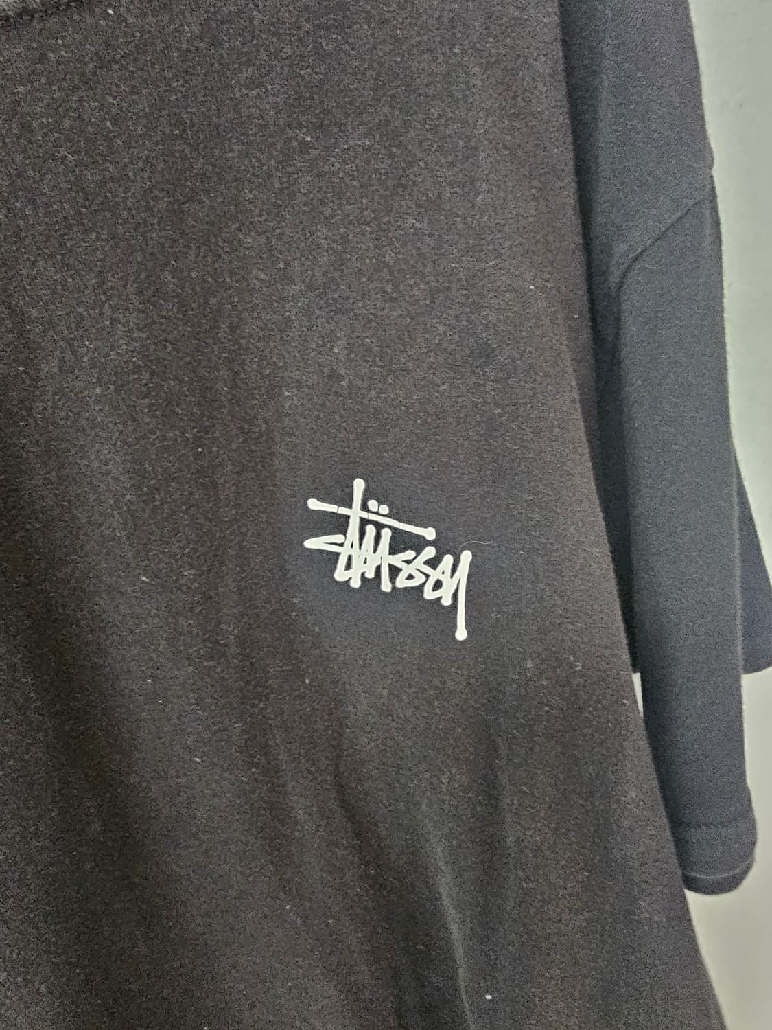 스투시 테리 반팔 티셔츠 블랙 상품이미지5