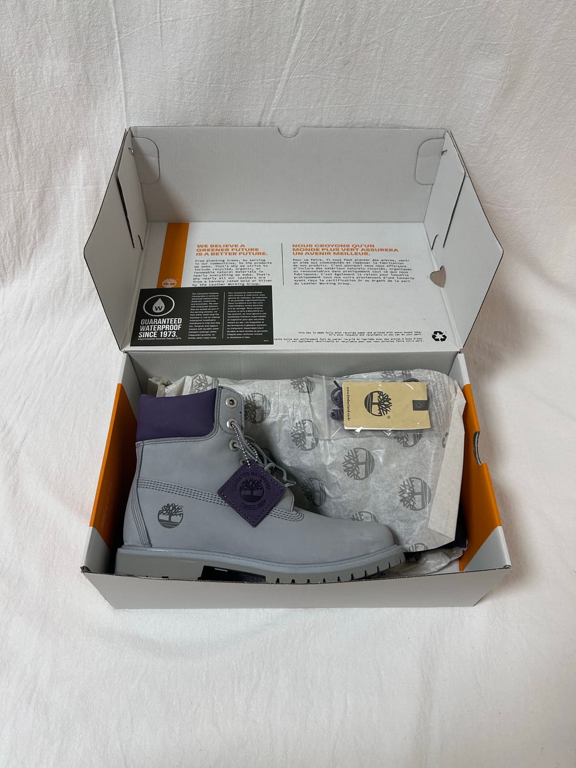 팀버랜드 프리미엄 부츠 라이트 그레이 240mm 상품이미지1