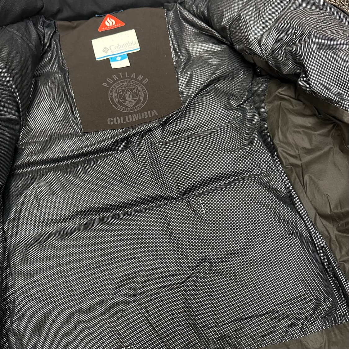컬럼비아 구스다운 브라운 패딩 L 상품이미지7