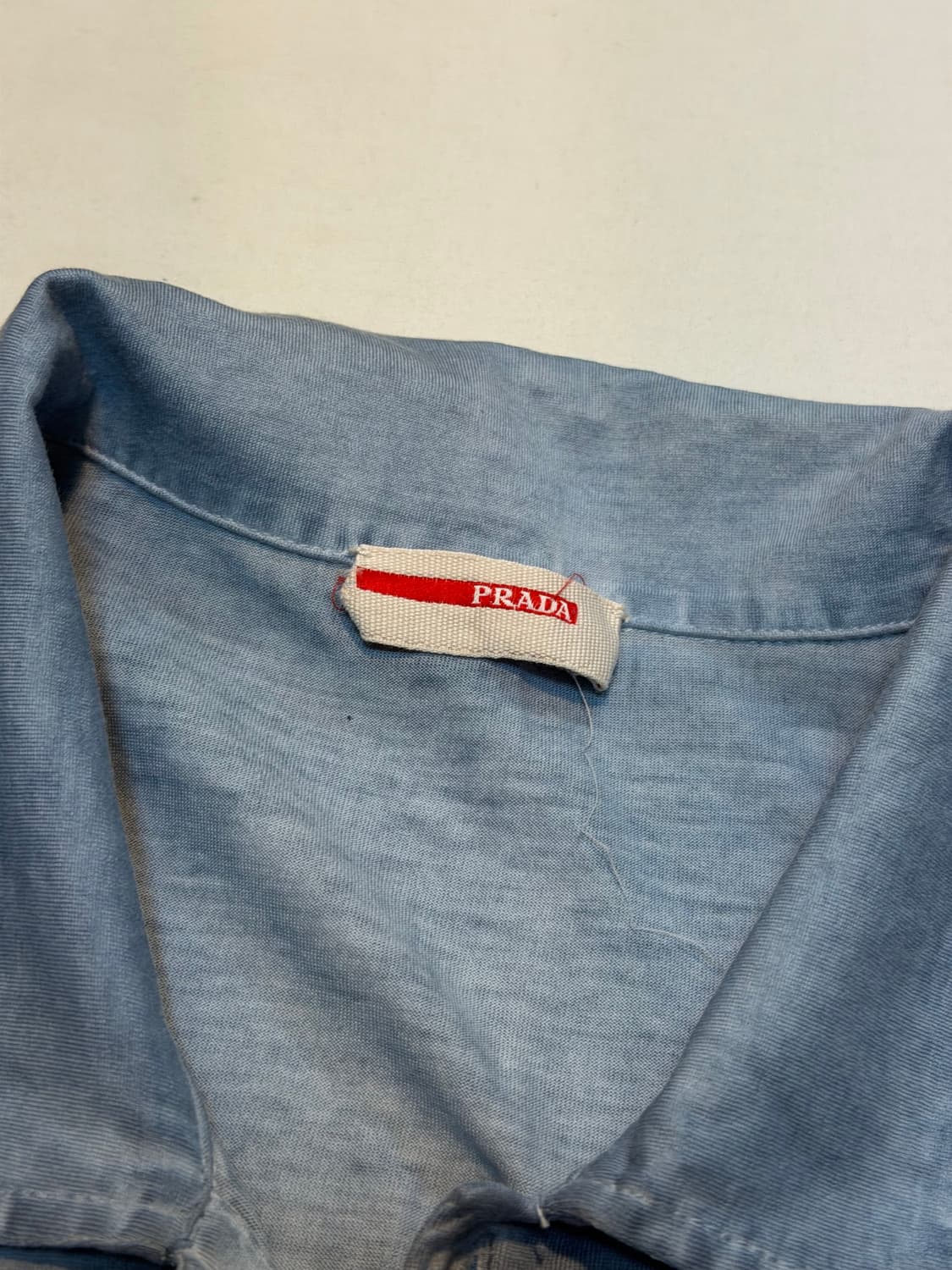 프라다 10FW 아카이브 가먼트 다이드 카라티 스카이블루 상품이미지3