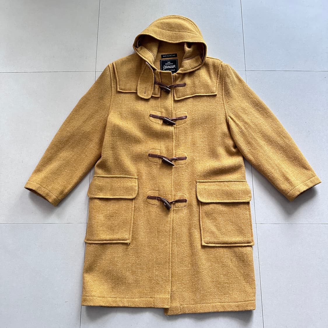 글로버올 오리지널 더플코트 옐로우 영국생산 상품이미지1