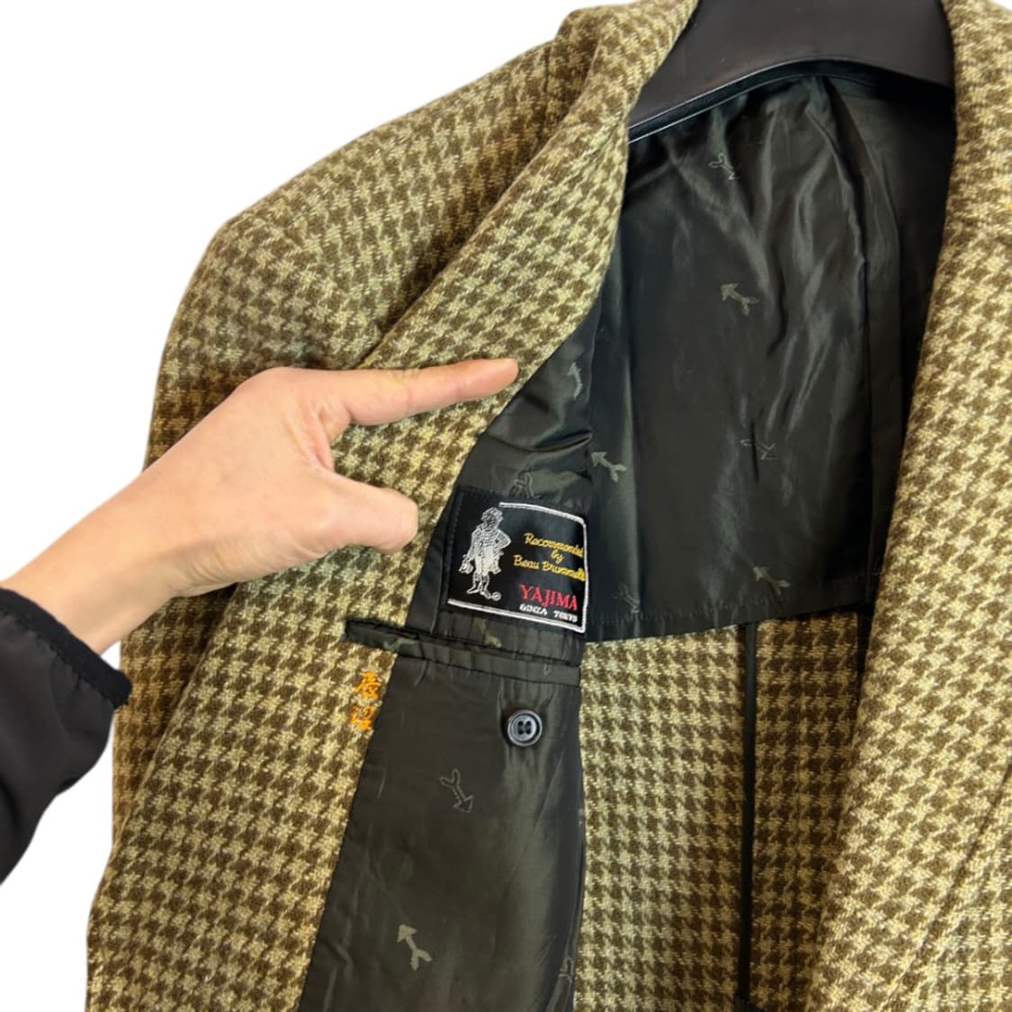 L) JPN 해리스 트위드 울 하운드투스 자켓 OB-006 상품이미지4