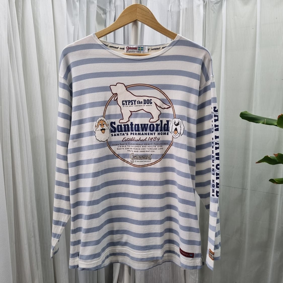 Santaworld 스트라이프 프린트 티셔츠 1975 상품이미지1