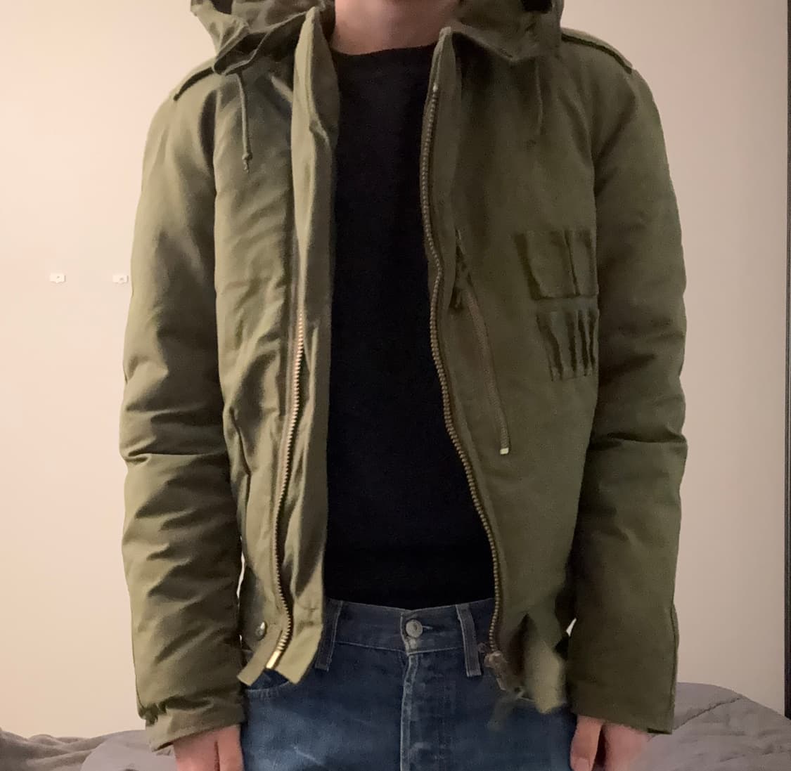 1985 캐나다군 AFV 탱커 자켓 스몰 롱 데드스탁 상품이미지2