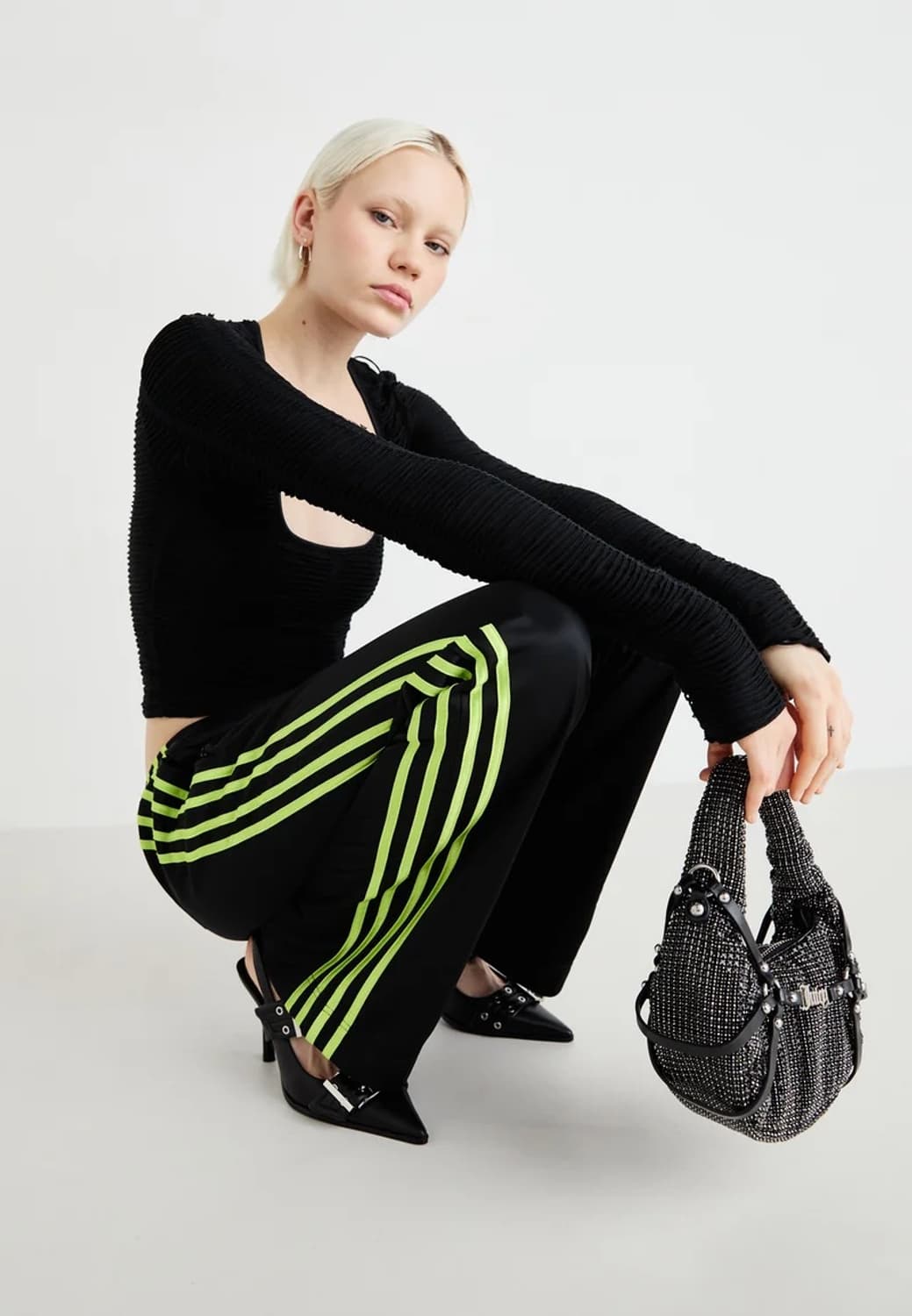 [새제품] 제이디드 런던 부츠컷 트랙 팬츠 상품이미지2