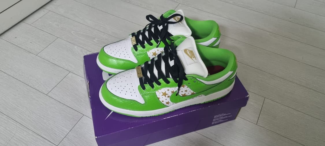 [1회착]슈프림 나이키sb 덩크 민그린 275 상품이미지1