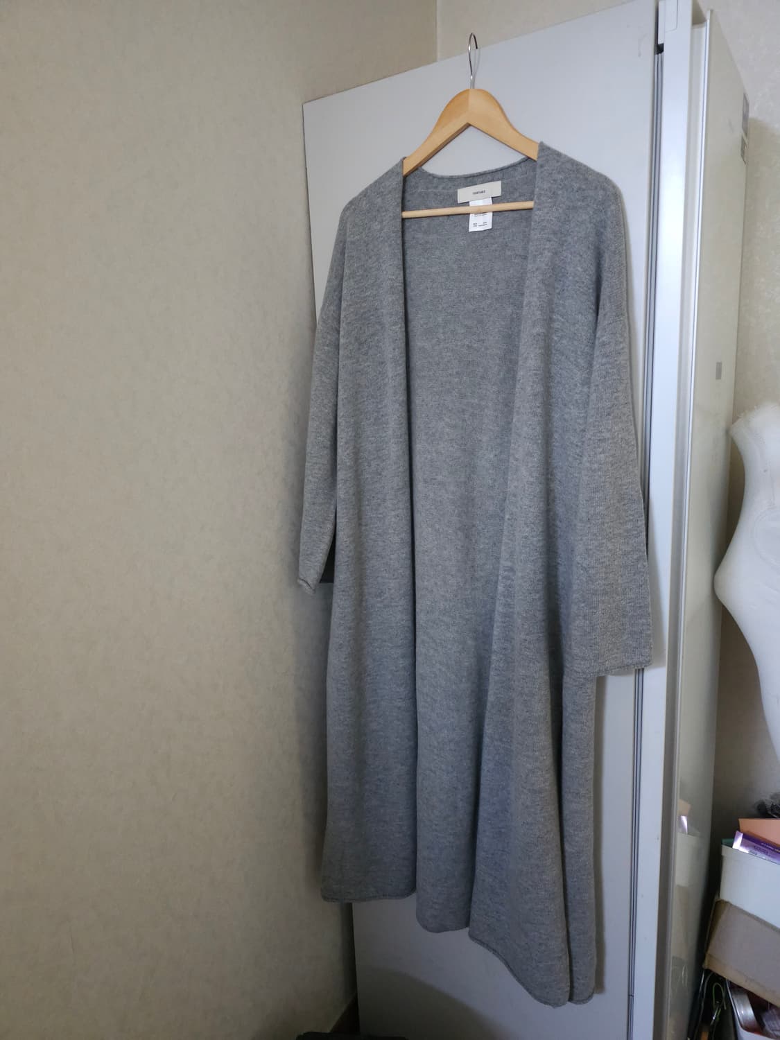 vegetable 울 캐시미어 롱롱 가디건 상품이미지1