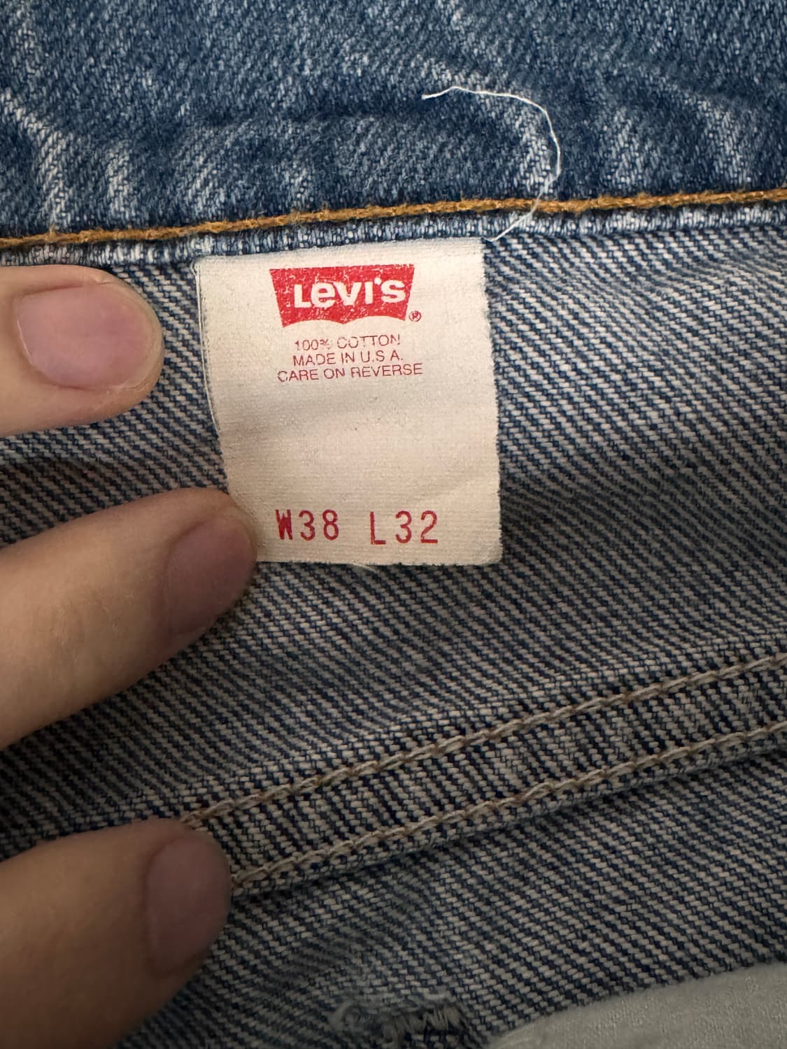 [36] 90's 리바이스 517 오렌지탭 연청 데님 상품이미지5