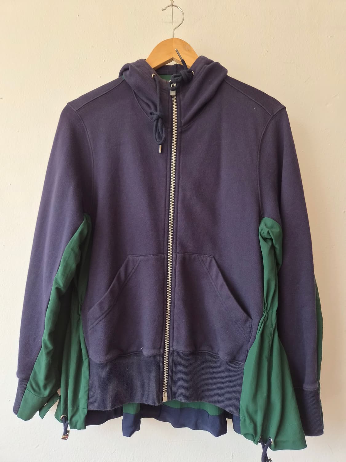 Sacai 사카이 재팬 여성 배색스트링 후드집업점퍼 S사이즈 상품이미지2