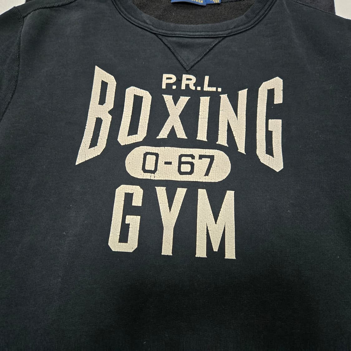 L 폴로랄프로렌 복싱 스웻셔츠 맨투맨 블랙 상품이미지2