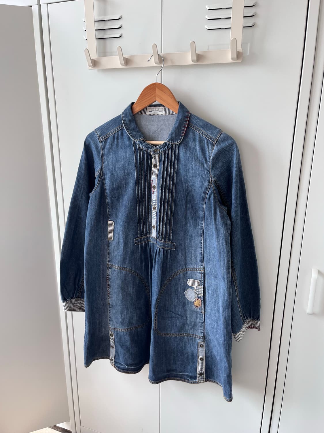 D.S club 패치워크 데님 원피스 상품이미지1