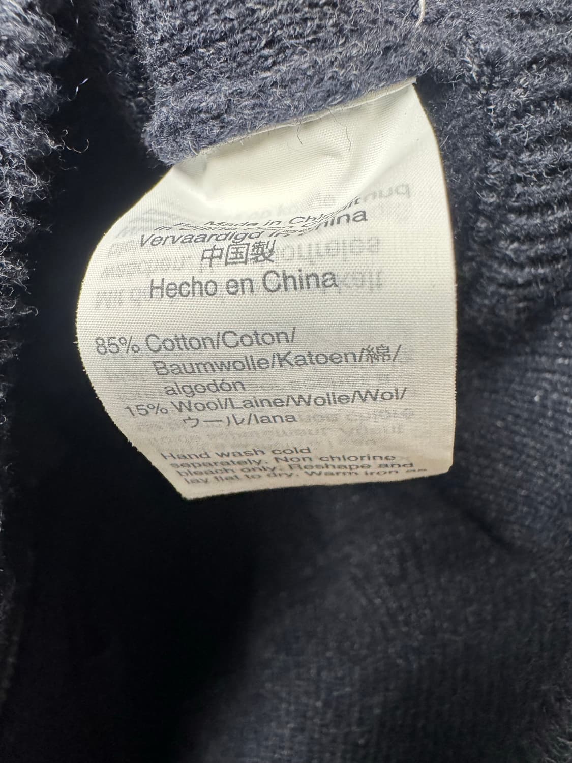 J. CREW 제이크루 배색 울 집업 빈티지 니트 상품이미지5