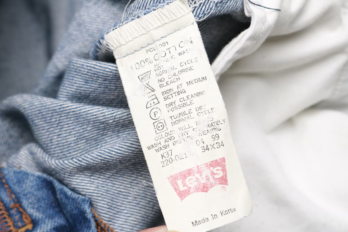 [33~34인치] 90's 리바이스 220 오렌지탭 데님팬츠 상품이미지6