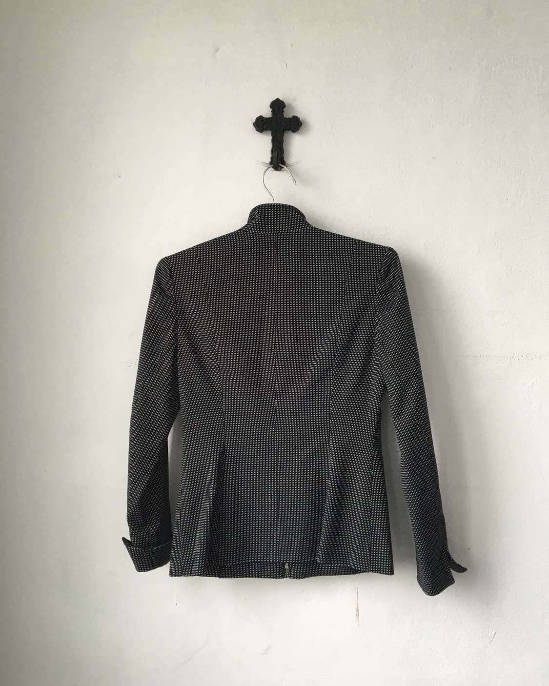 Pattern high neck zip up 상품이미지3