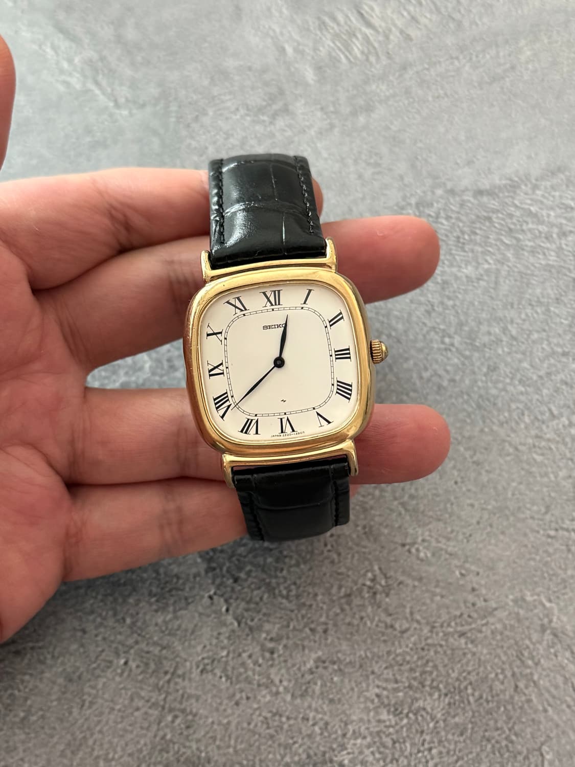 세이코 Seiko 로만 인덱스 스퀘어 태엽 감기 상품이미지3