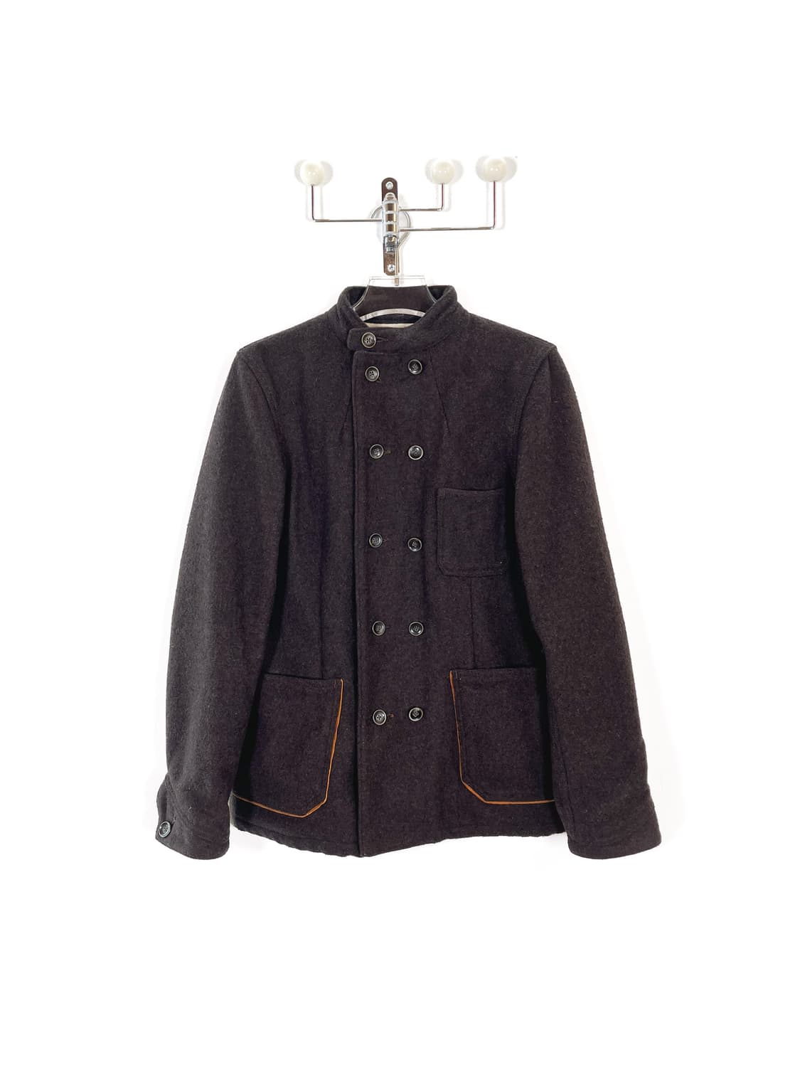 캐피탈 더블 브레스트 브라운 울 자켓 상품이미지1