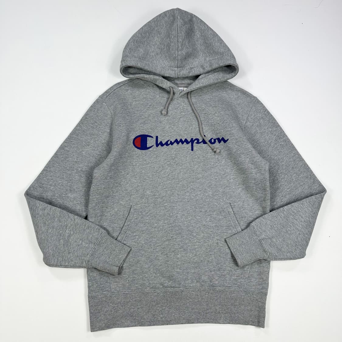챔피온 애슬레틱 레터링 그레이 후드티 (M) 상품이미지2
