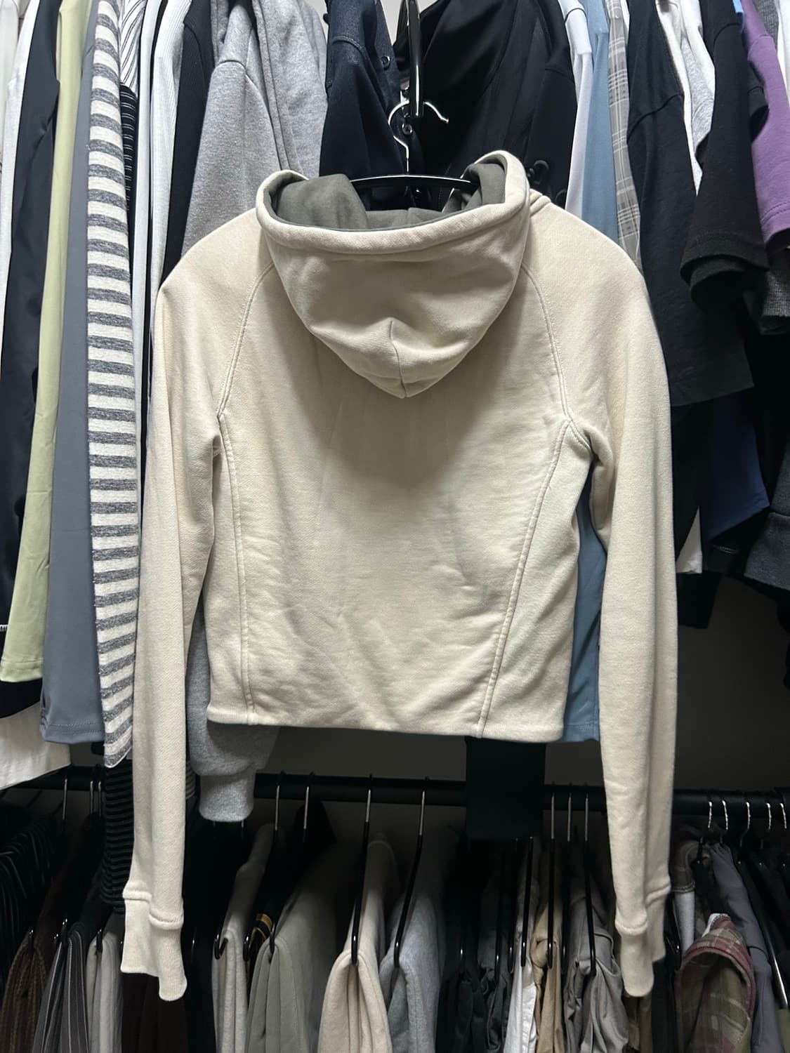 웰빙 익스프레스 크롭 집업 베이지  상품이미지2