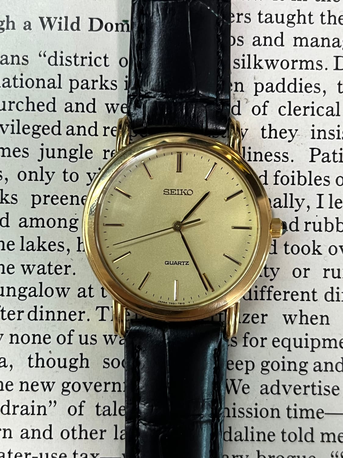 SEIKO 골드 드레스 쿼츠 상품이미지1