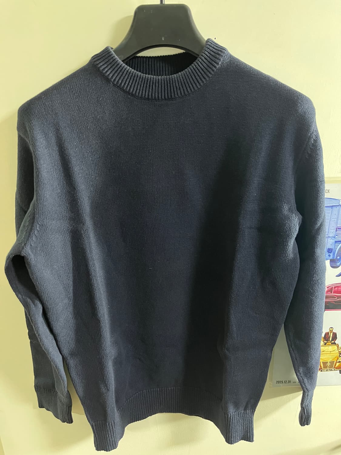 커스텀어클락 네이비 니트 상품이미지1