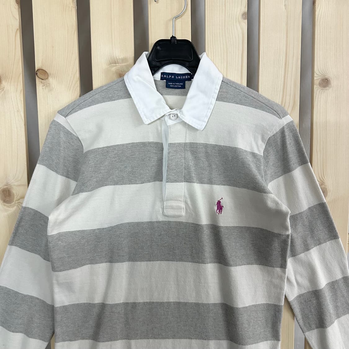 (S) 폴로 랄프로렌 스트라이프 럭비셔츠 카라티 럭비티 상품이미지3