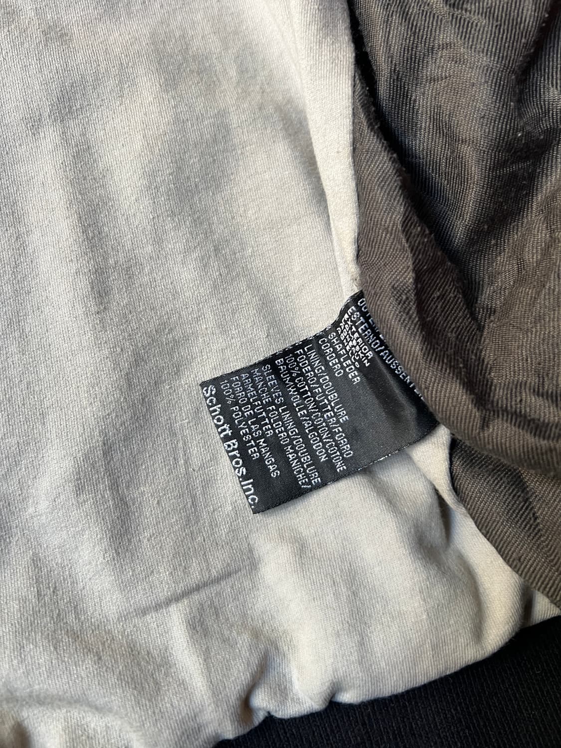 [L]SCHOTT USA 쇼트 램스킨 후드집업 레더 자켓 상품이미지6